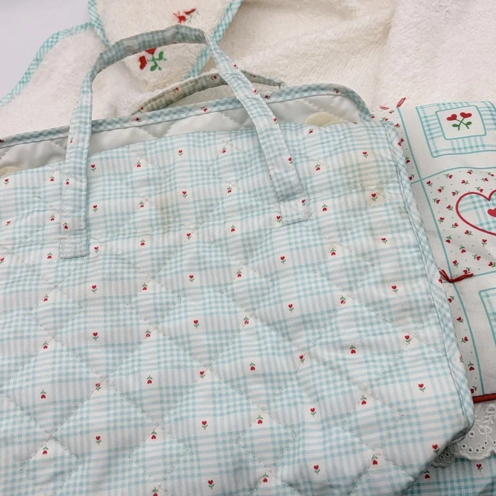 Vintage Pleasant Company Bitty Baby Brown Hair Brown‎ Eyes & Crib Accessories